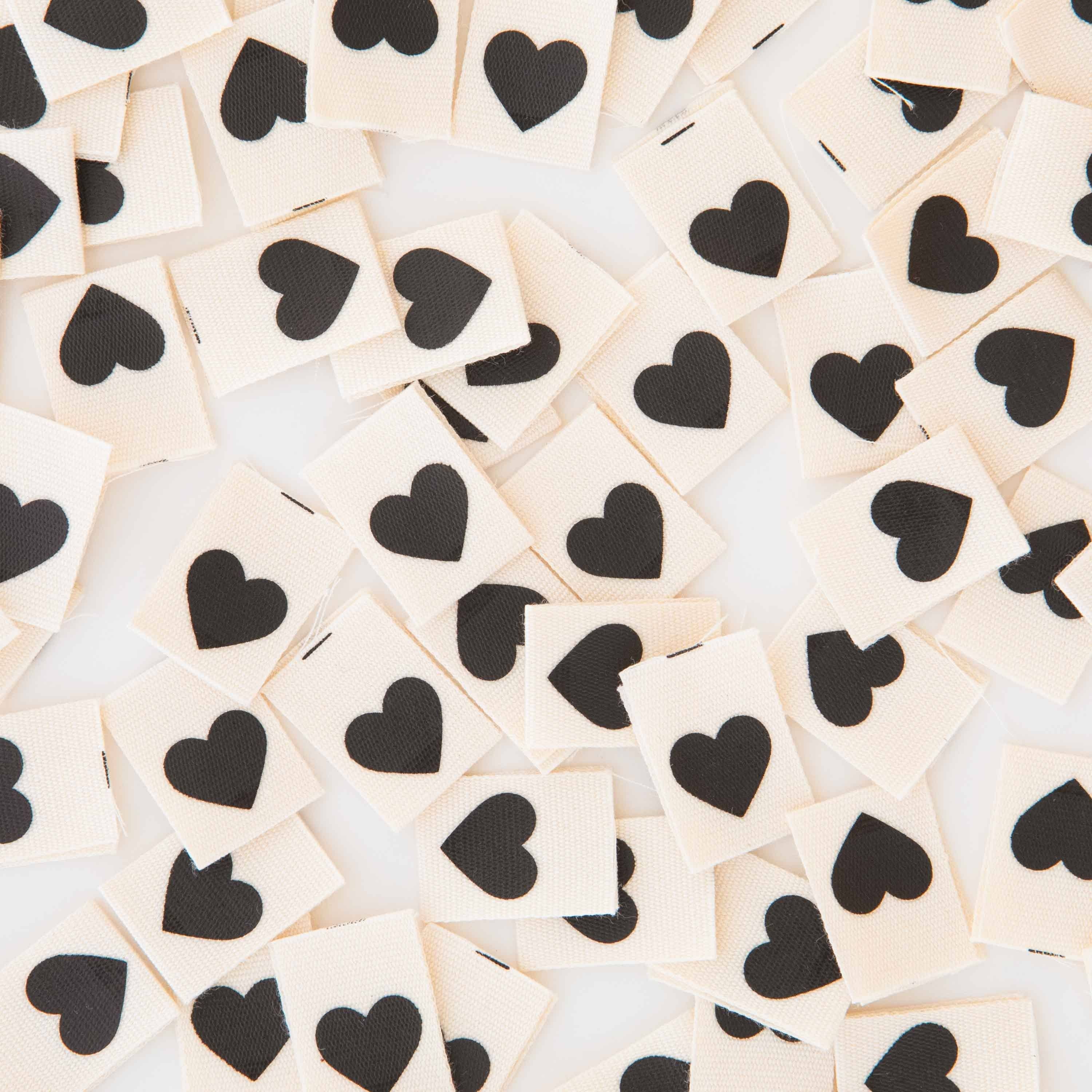 Black Hearts woven labels — Sarah Hearts, photo 3 of 3
