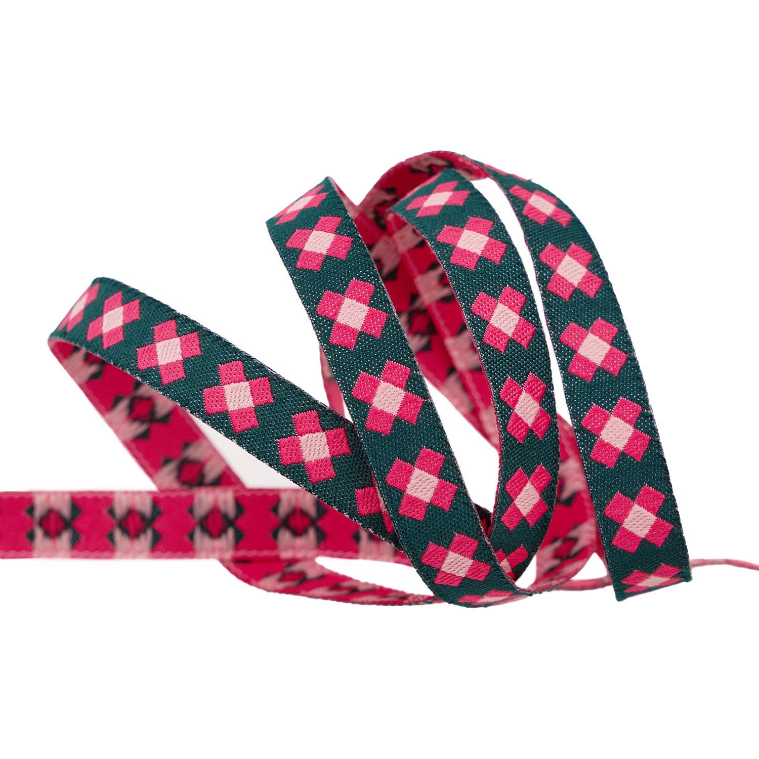 Navy Patchwork Ribbon — Renaissance Ribbons, photo 1 of 3